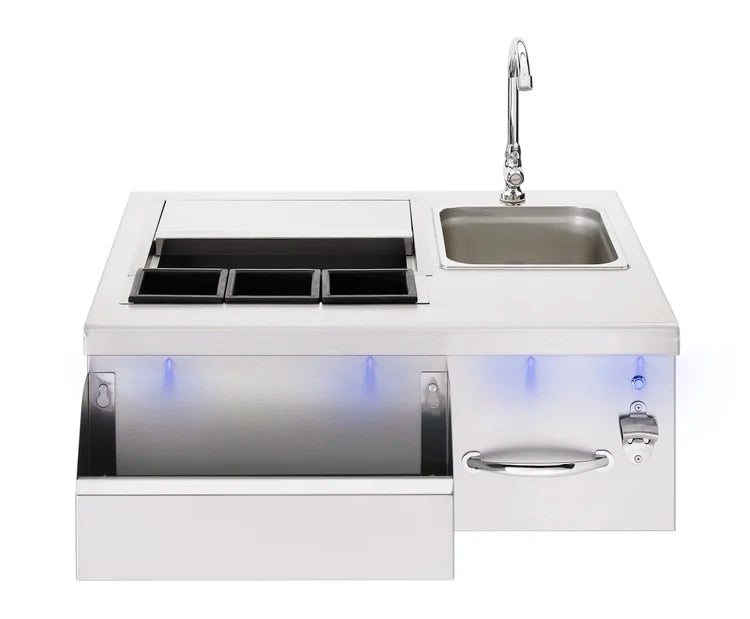 Novo 30" Lighted Beverage & Prep Station