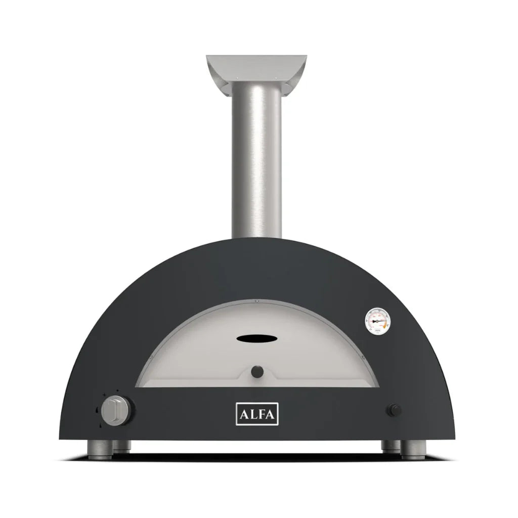 Alfa Moderno 3 Pizze, Gas Oven (Grey,LP)