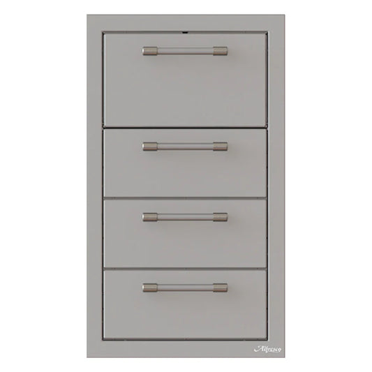 Alfresco - 17" Three Drawer/Paper Towel Holder