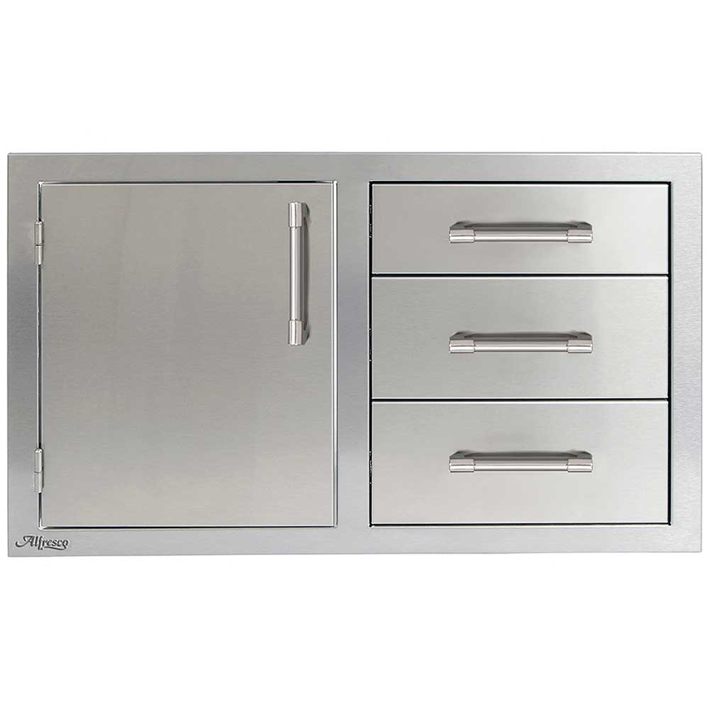 Alfresco - 32" Combo Door & Drawers - Left