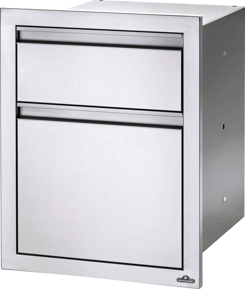 Napoleon 18" X 24" Double Drawer: Waste Bin