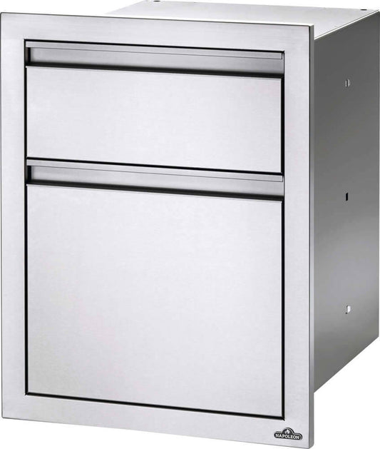 Napoleon 18" X 24" Double Drawer: Waste Bin