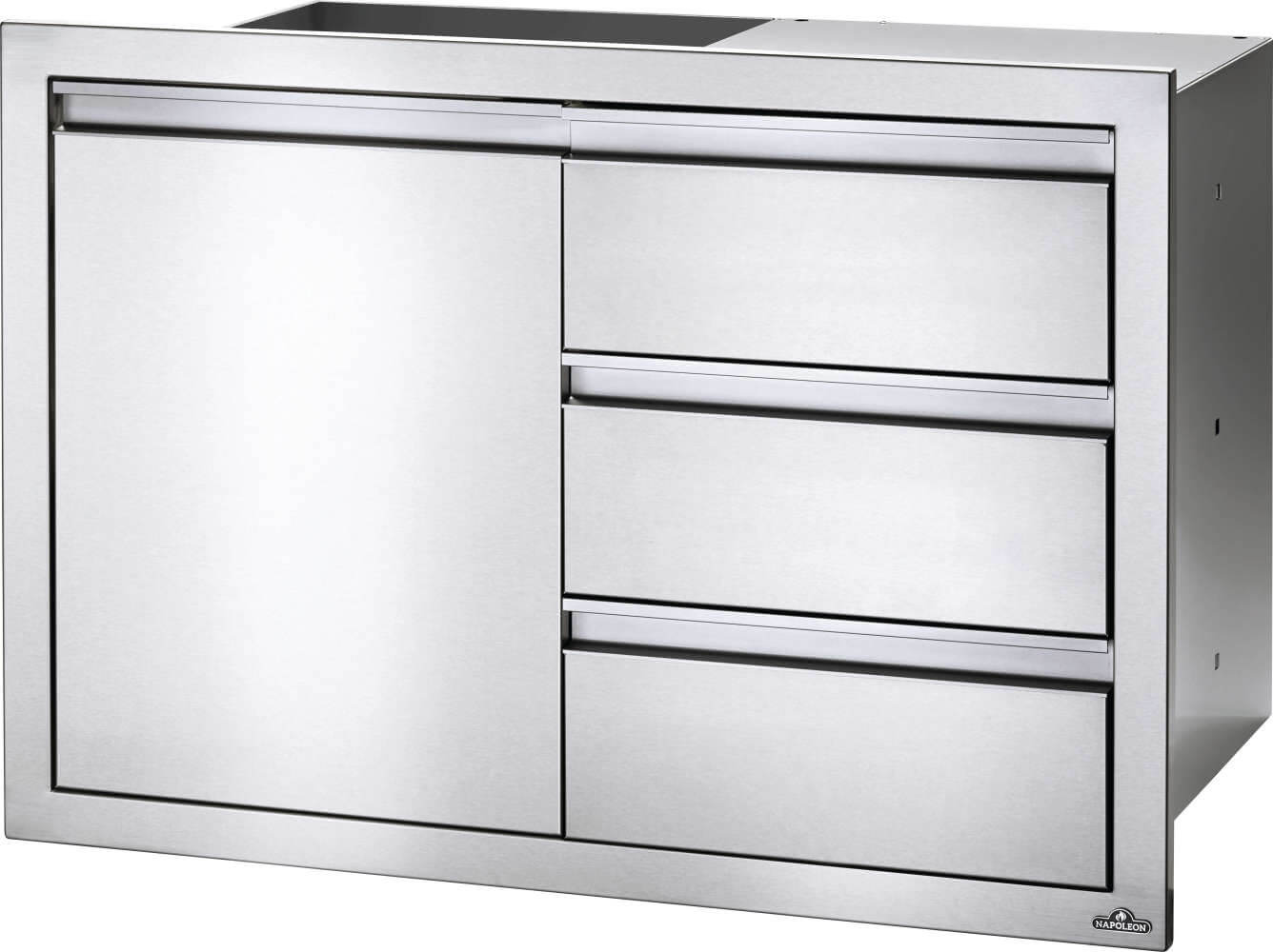 Napoleon 36" X 24" Single Door & Triple Drawer Combo