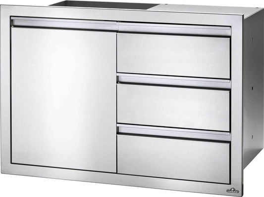 Napoleon 36" X 24" Single Door & Triple Drawer Combo