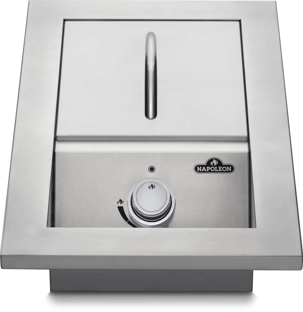 Napoleon Built-in 500 Series Single Range Top Burner, Stainless Steel Cover NG/LP