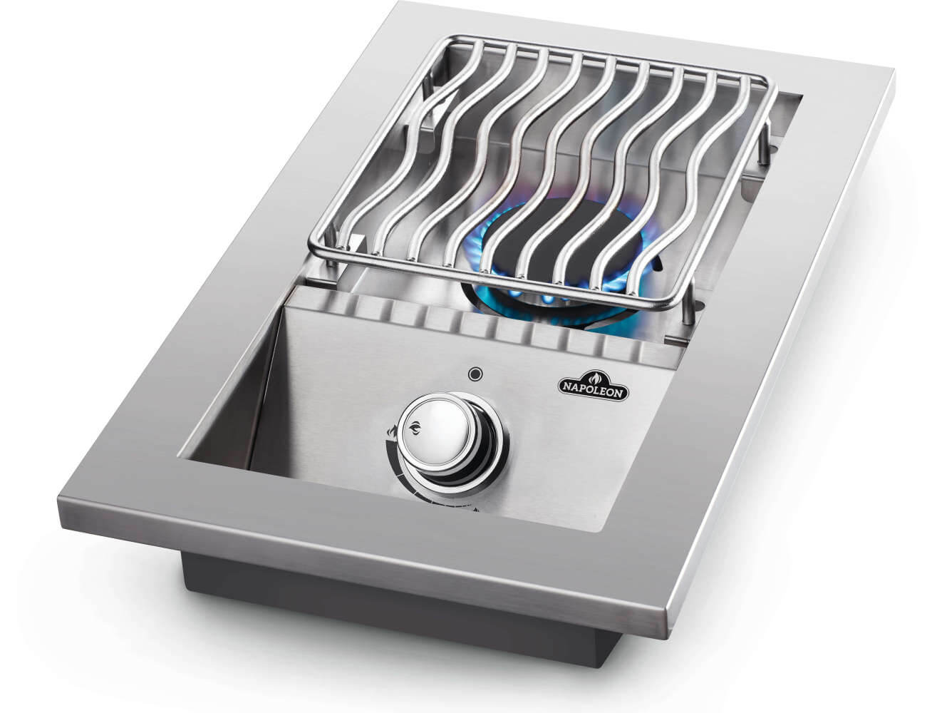 Napoleon Built-in 500 Series Single Range Top Burner, Stainless Steel Cover NG/LP