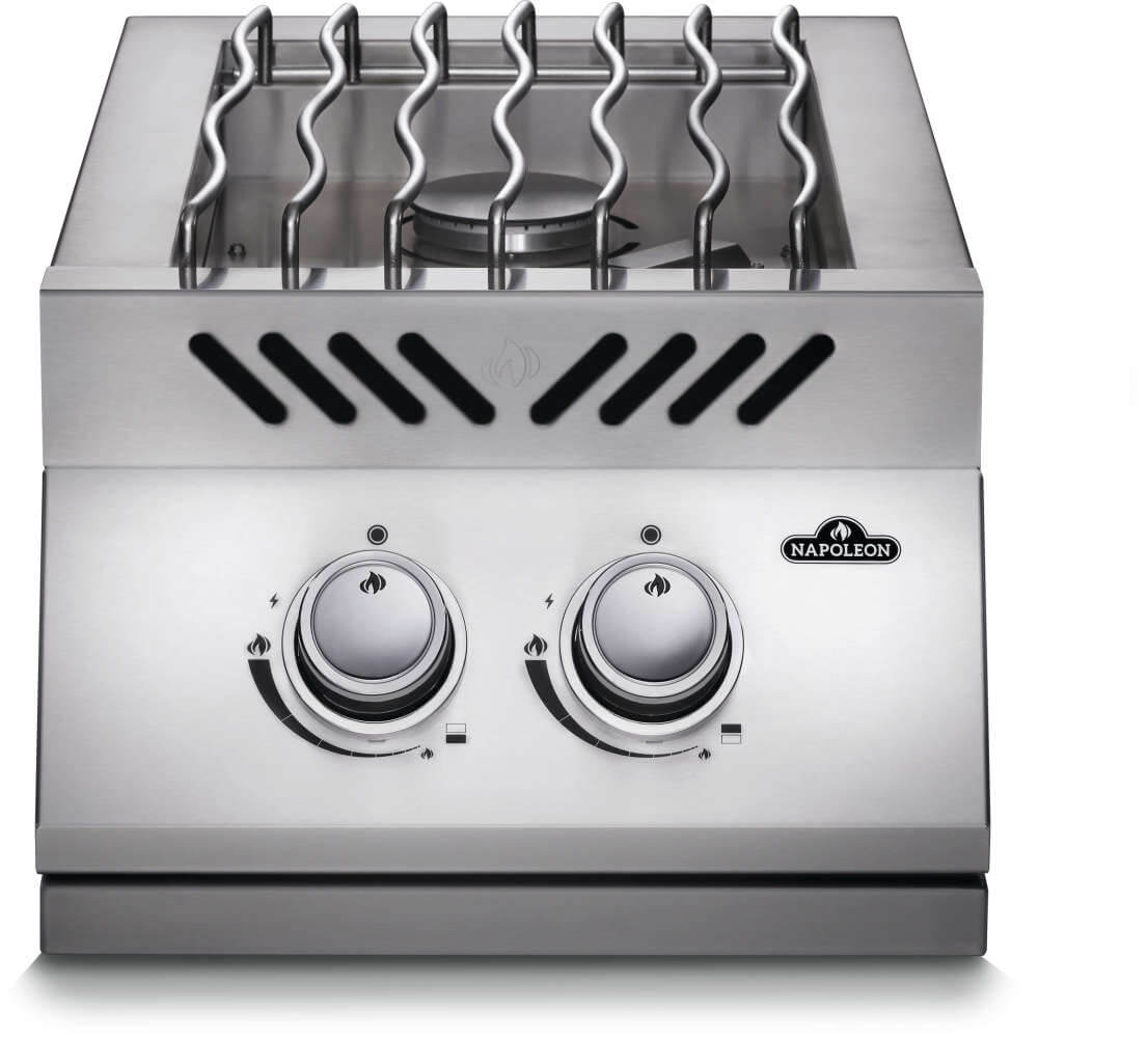 Napoleon Built-in 500 Series Inline Dual Range Top Burner, Stainless Steel Cover NG/LP