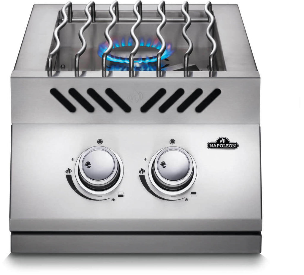 Napoleon Built-in 500 Series Inline Dual Range Top Burner, Stainless Steel Cover NG/LP