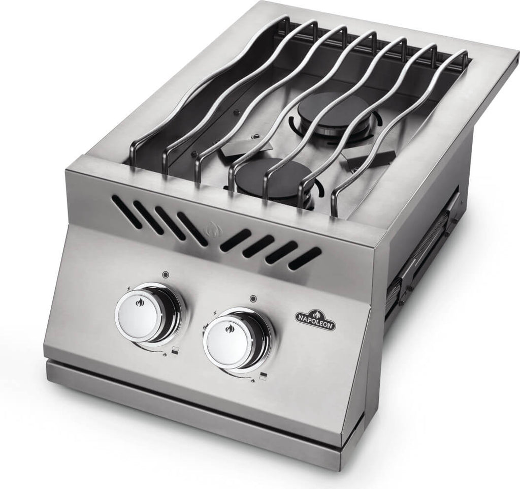 Napoleon Built-in 500 Series Inline Dual Range Top Burner, Stainless Steel Cover NG/LP