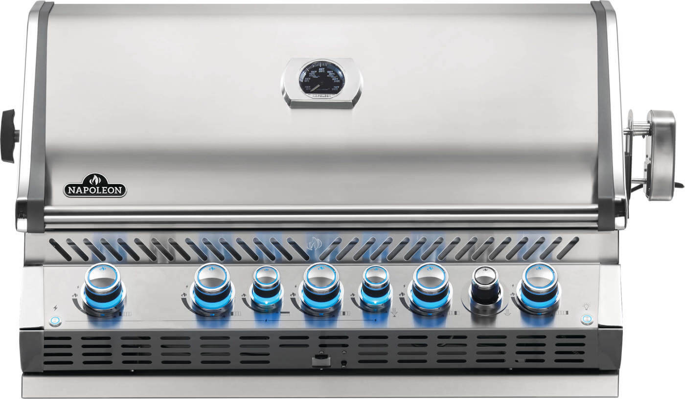 Napoleon Built-in Prestige PRO™ 665 Grill Head with Infrared Rear Burner, Stainless Steel NG/LP