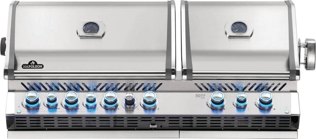 Napoleon Built-in Prestige PRO™ 825 Grill Head with Infrared Bottom and Rear Burner, Stainless Steel NG/LP