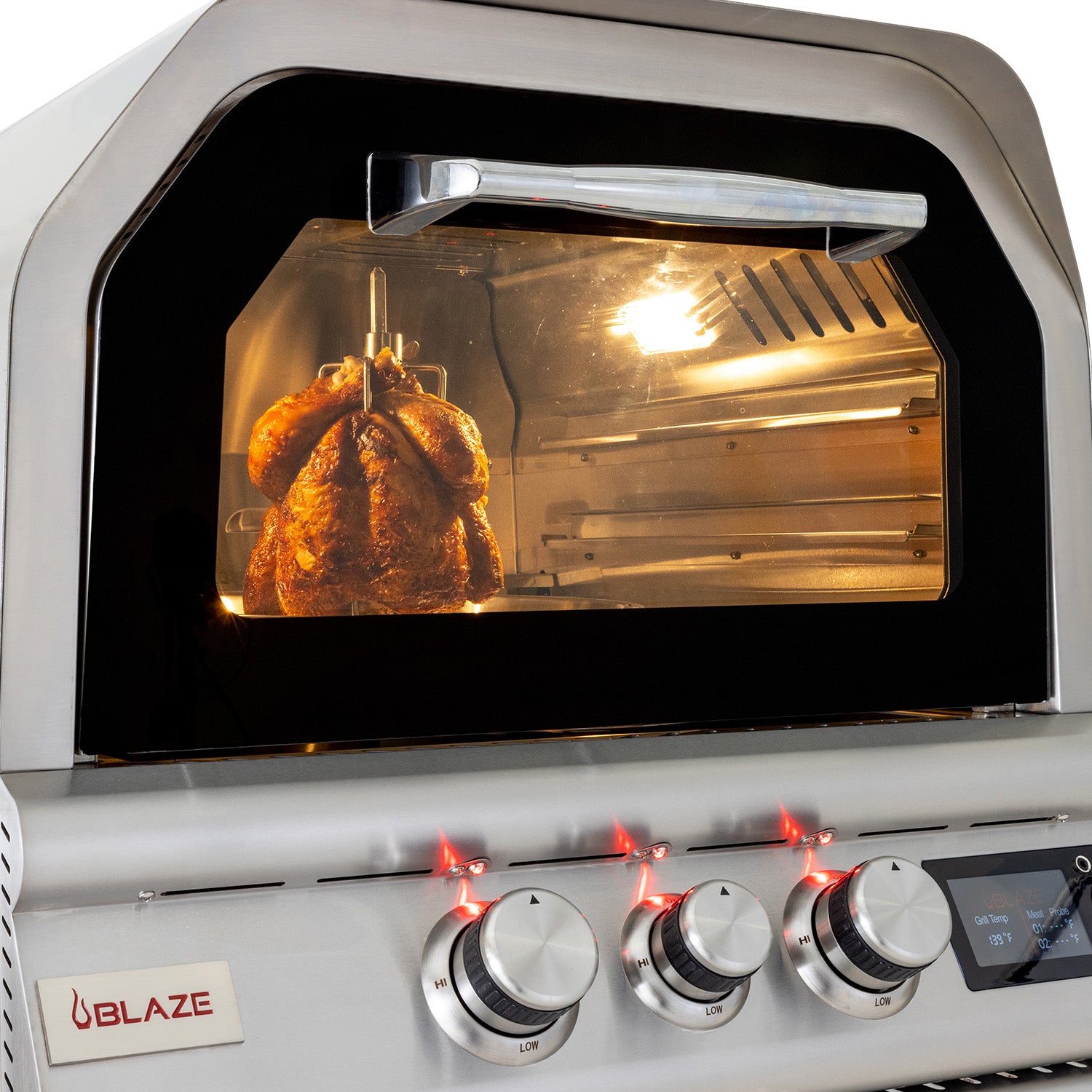 Blaze 26" Built-In Gas Outdoor Pizza Oven w/insulated jacket