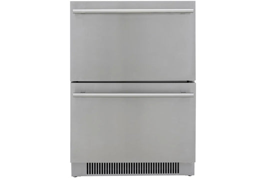 Blaze 23.5-Inch 5.1 Cu. Ft. Outdoor Rated Stainless Steel Double Drawer Refrigerator