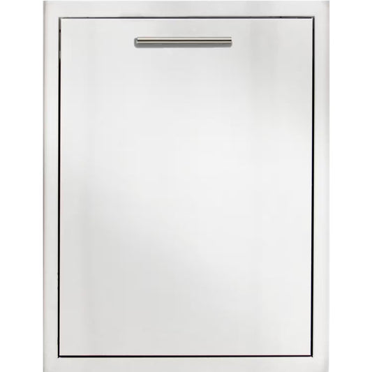 Blaze 20" Roll-Out Stainless Steel Double Trash / Recycling Bin