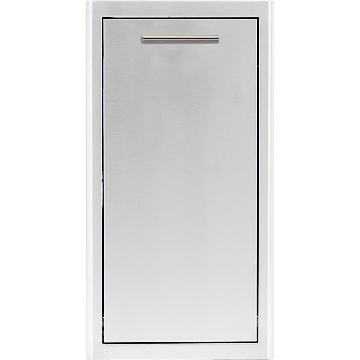 Blaze 13" Narrow Roll-Out Stainless Steel Trash Bin