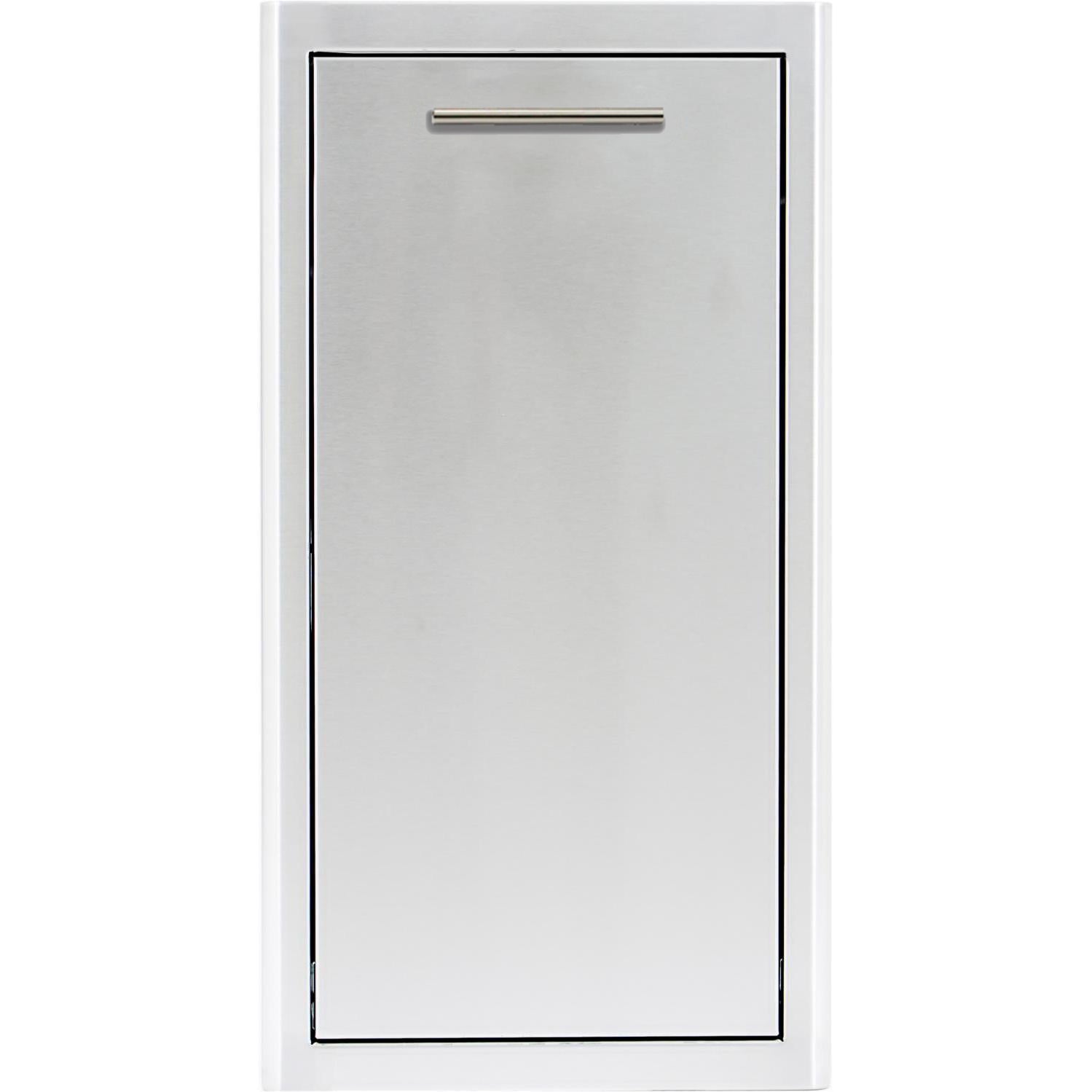 Blaze 13" Narrow Roll-Out Stainless Steel Trash Bin