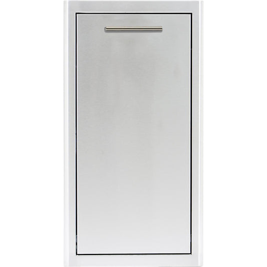 Blaze 13" Narrow Roll-Out Stainless Steel Trash Bin