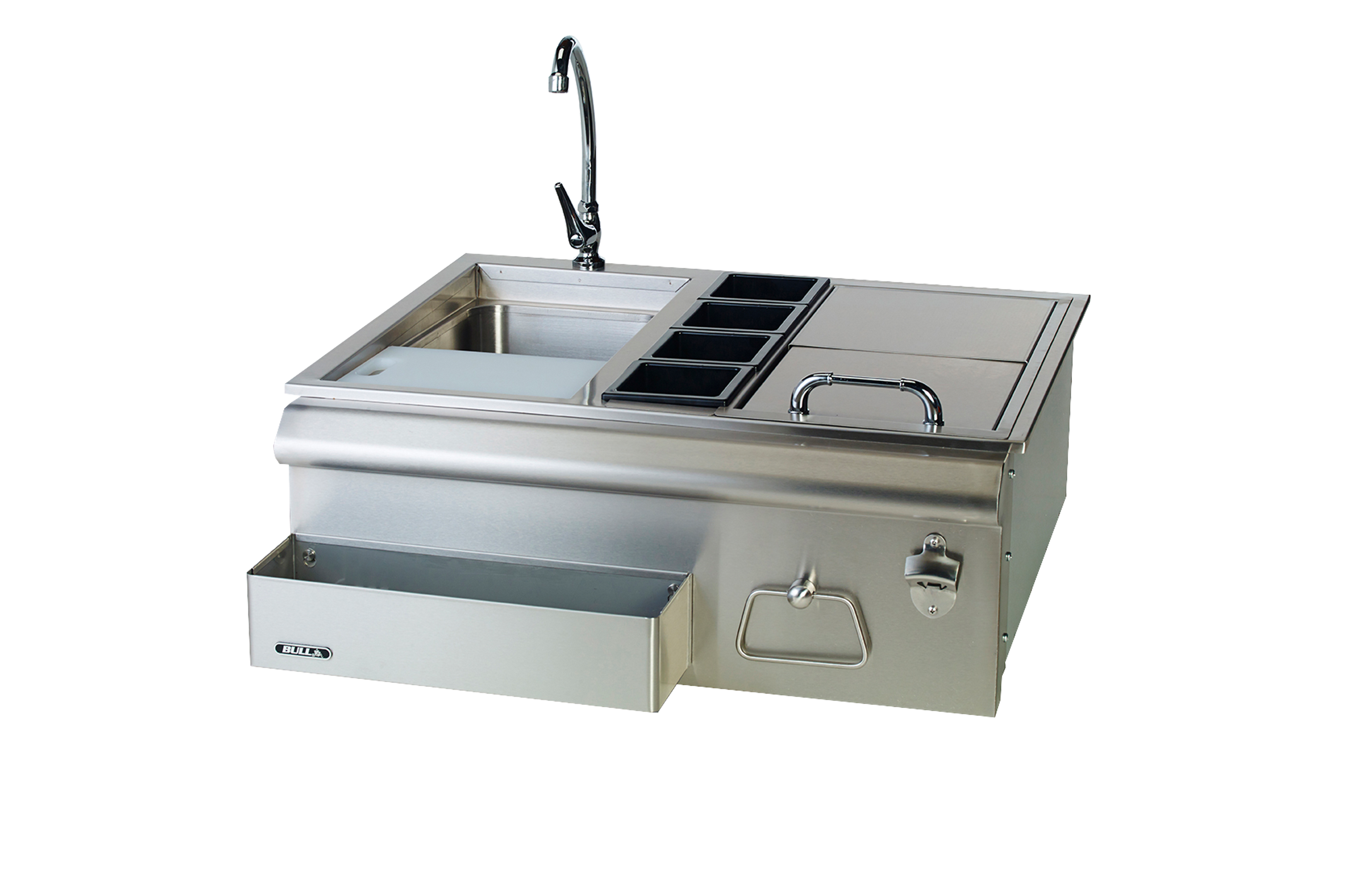 Bull - Stainless Steel 30" Bar Center w/sink