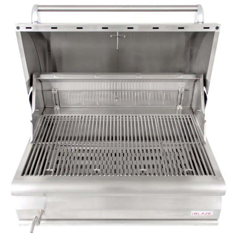 Blaze 32" Built-In Stainless Steel Charcoal Grill