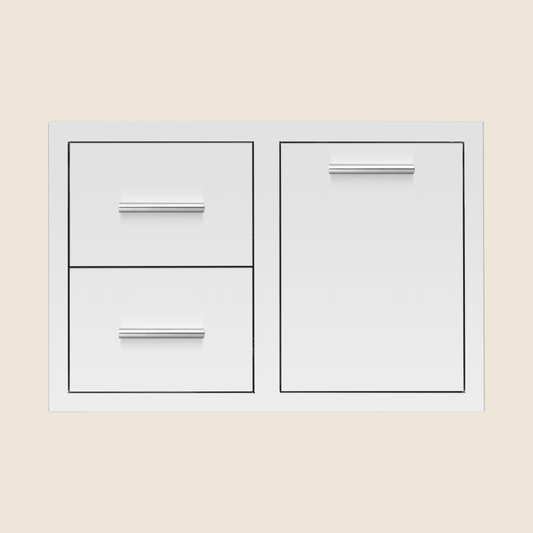 Summerset - 33" 2-Drawer & Vented LP Tank Pullout Drawer Combo
