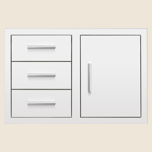 Summerset - 33" 3-Drawer & Access Door Combo