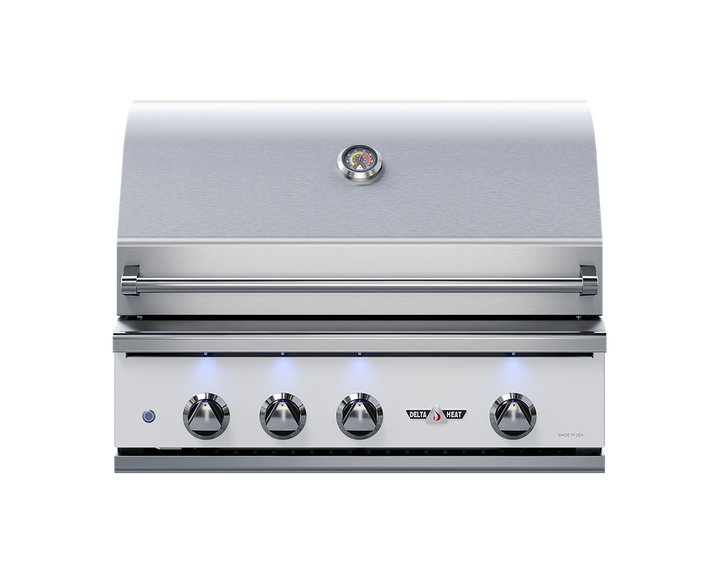 Delta Heat 32" Gas Grill with Infrared Rotisserie and Sear Zone, (L/N) w/ Insulated Jacket