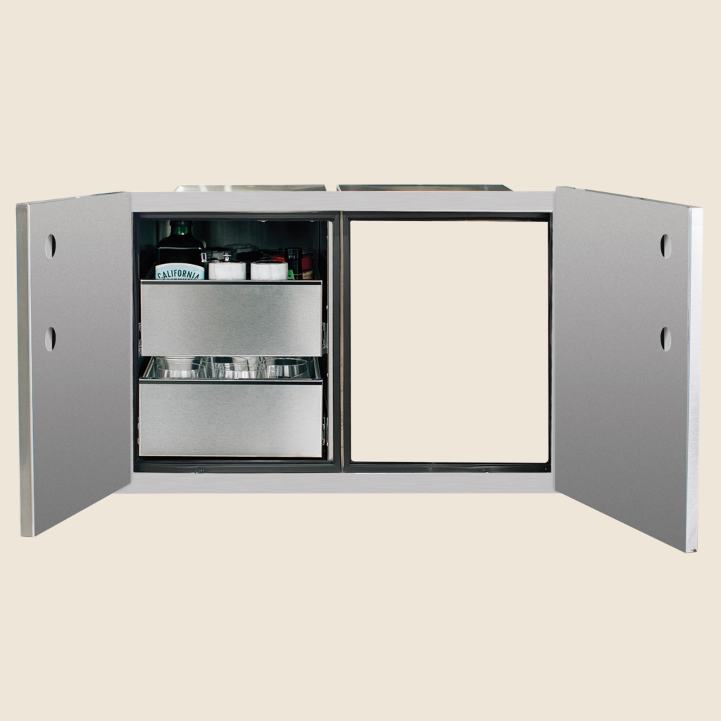 Summerset - 36" 2-Drawer Dry Storage Pantry & Access Door Combo