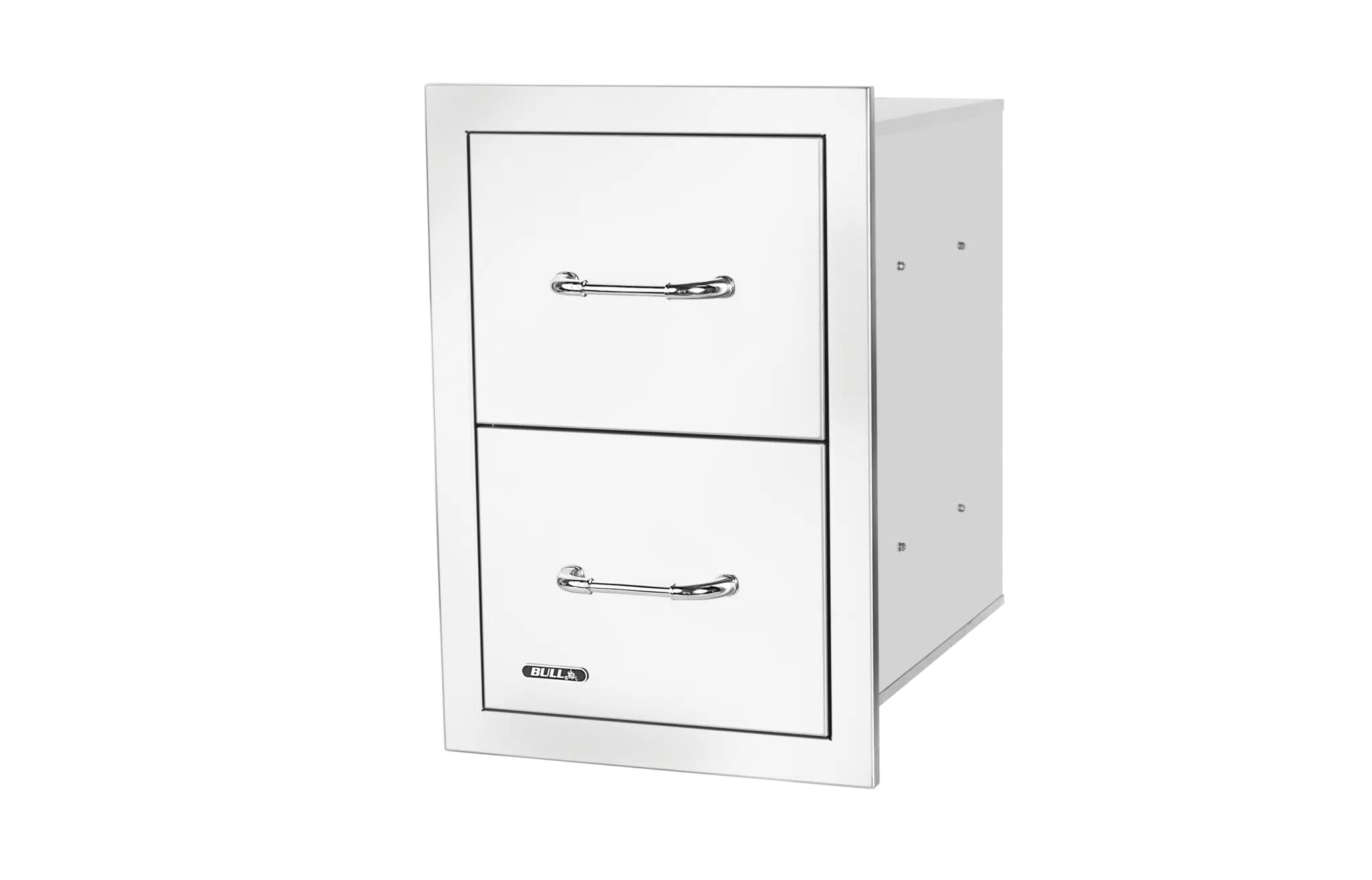 Bull - Stainless Steel Double Drawer with Reveal