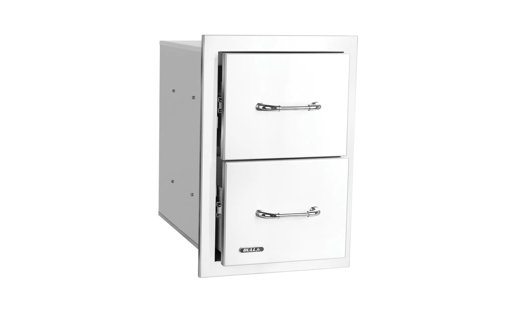 Bull - Stainless Steel Double Drawer with Reveal
