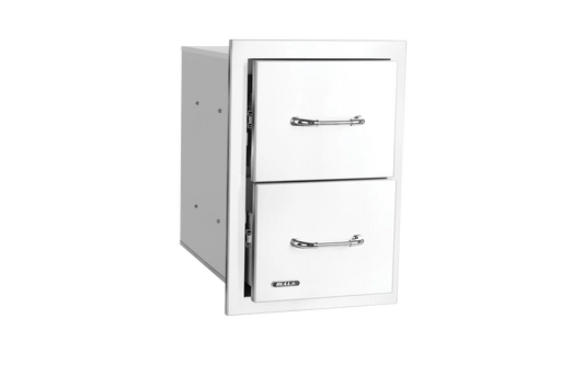 Bull - Stainless Steel Double Drawer with Reveal