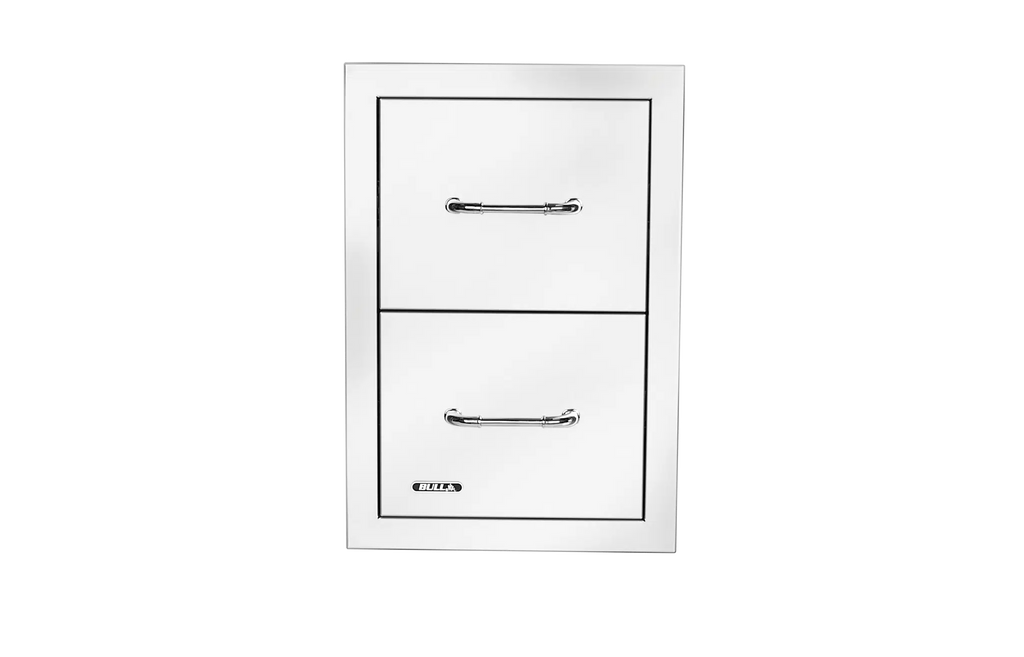Bull - Stainless Steel Double Drawer with Reveal