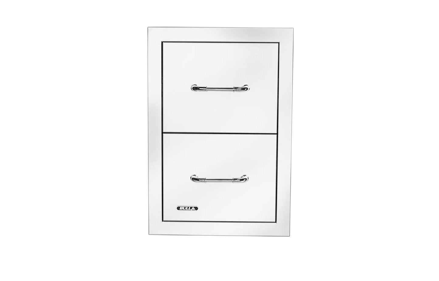 Bull - Stainless Steel Double Drawer with Reveal