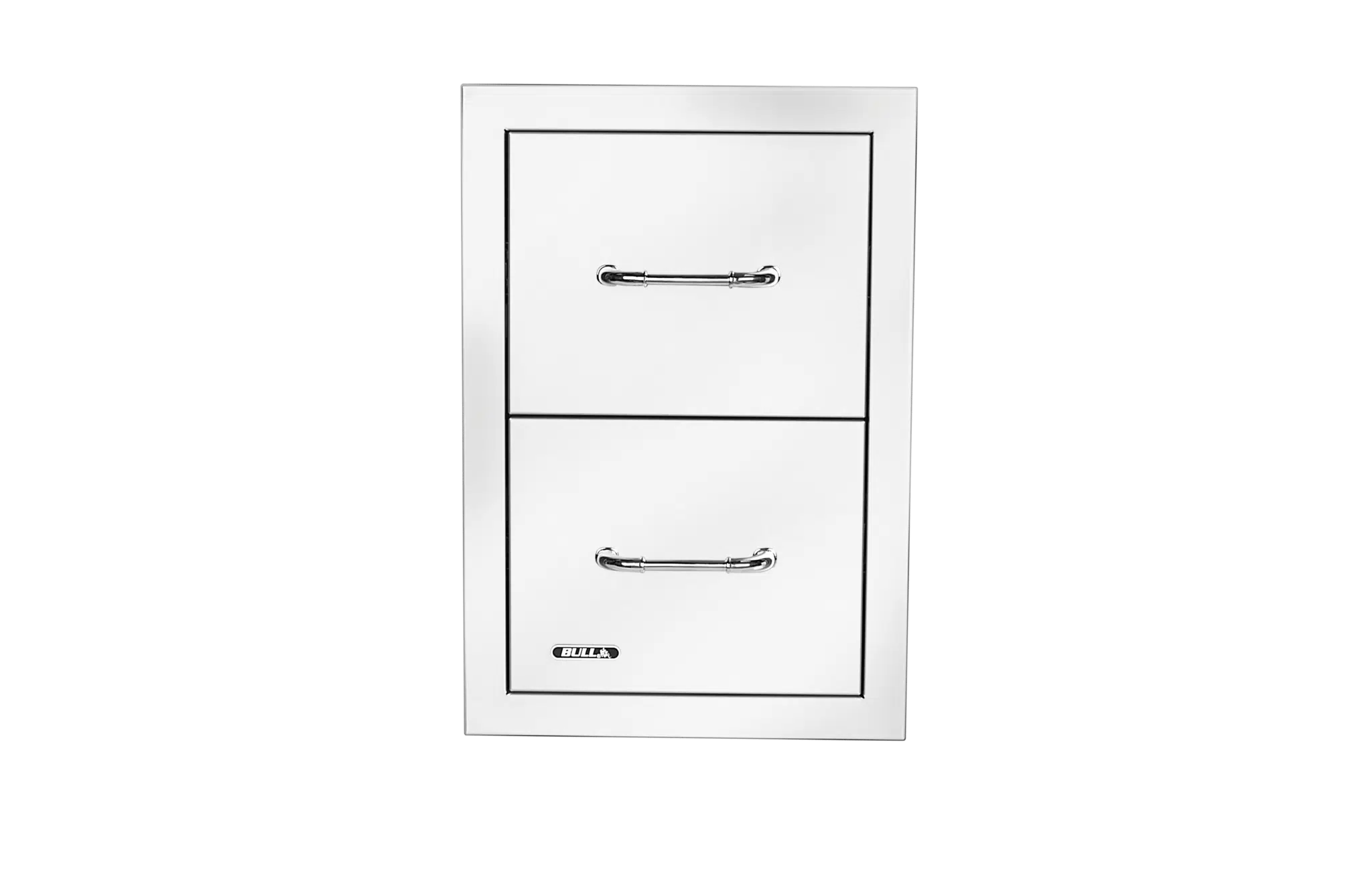 Bull - Stainless Steel Double Drawer with Reveal