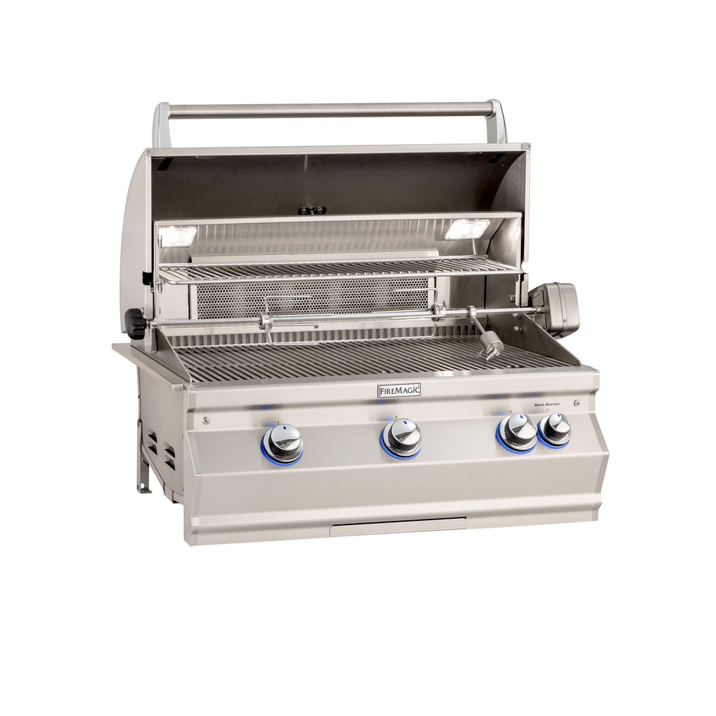 Fire Magic Aurora A540i Built-In Grill (ANALOG THERMOMETER WITHOUT ROTISSERIE BACK BURNER)