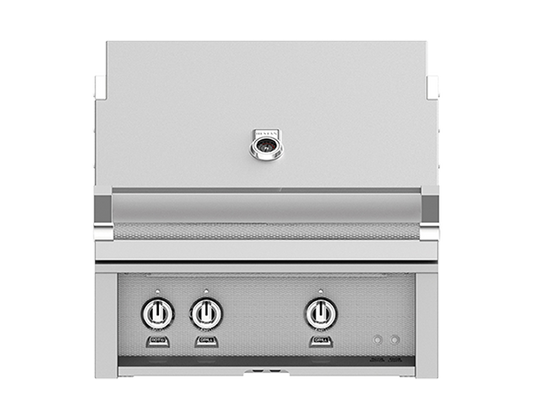 Hestan 30" Built-In Grill 1 Trellis Burners 1 Sear Burn Rotisserie