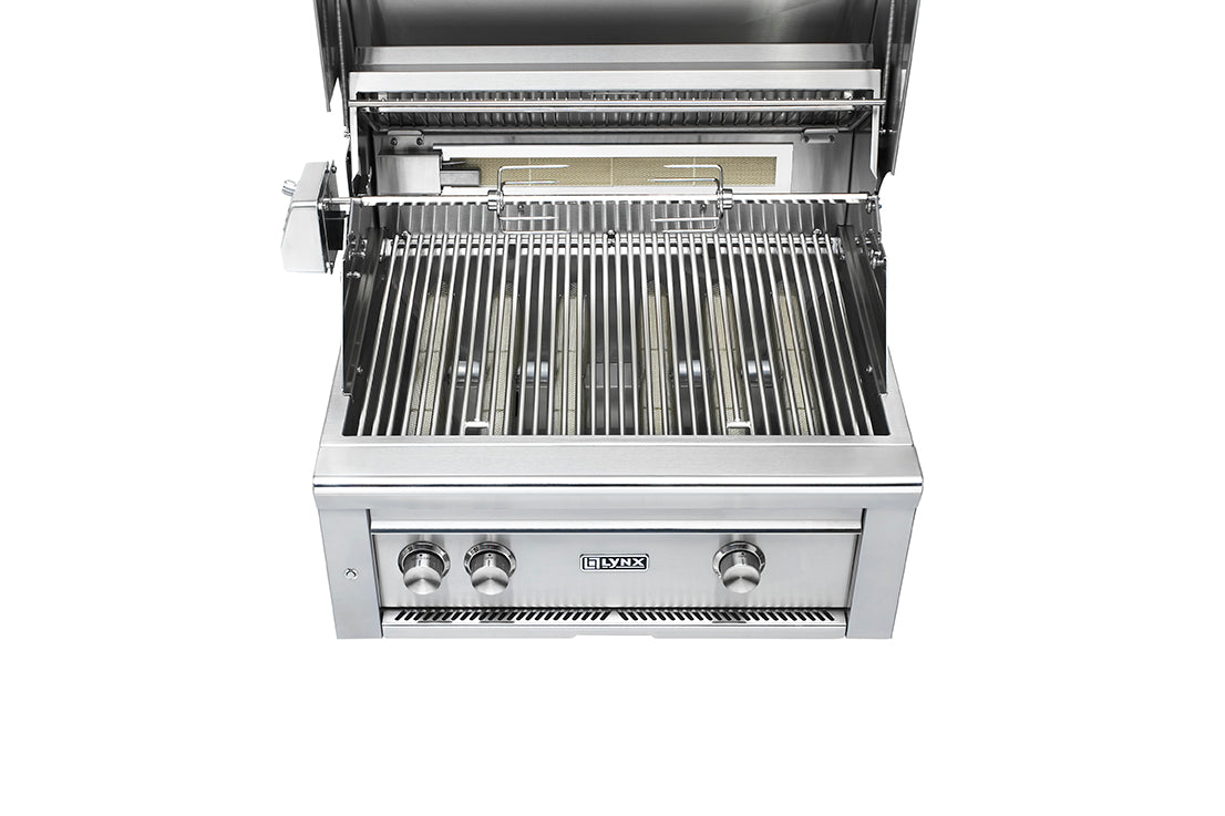 Lynx - 30" Professional Built-In Grill With All Trident Infrared Burners And Rotisserie w/ Insulated Jacket