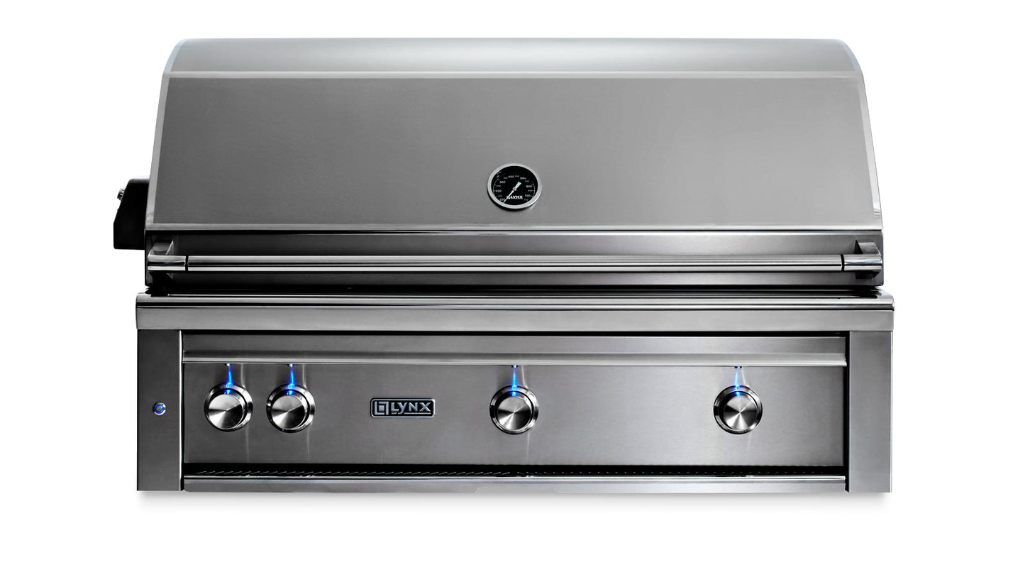 Lynx - 42" Professional Built-in Grill With All Trident Infrared Burners and Rotisserie w/ Insulated Jacket