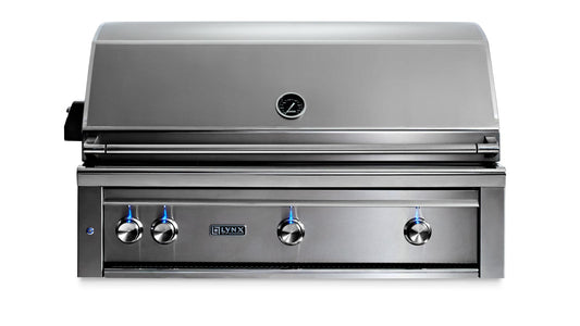 Lynx - 42" Professional Built-in Grill With All Trident Infrared Burners and Rotisserie w/ Insulated Jacket