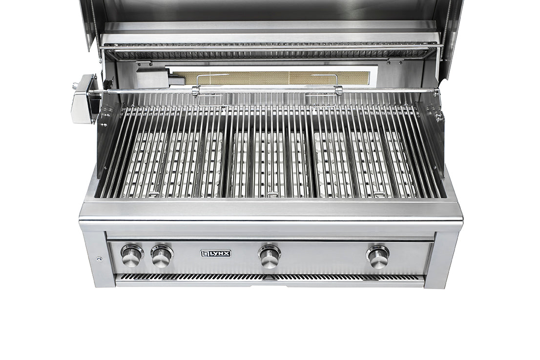Lynx - 42” Professional Built-In Grill with All Ceramic Burners and Rotisserie