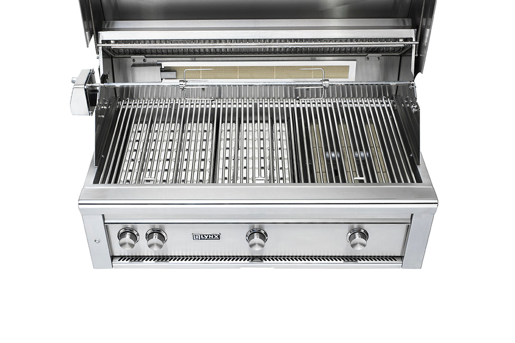 Lynx - 42" Professional Built-In Grill with 1 Trident Infrared Burner and 2 Ceramic Burners and Rotisserie