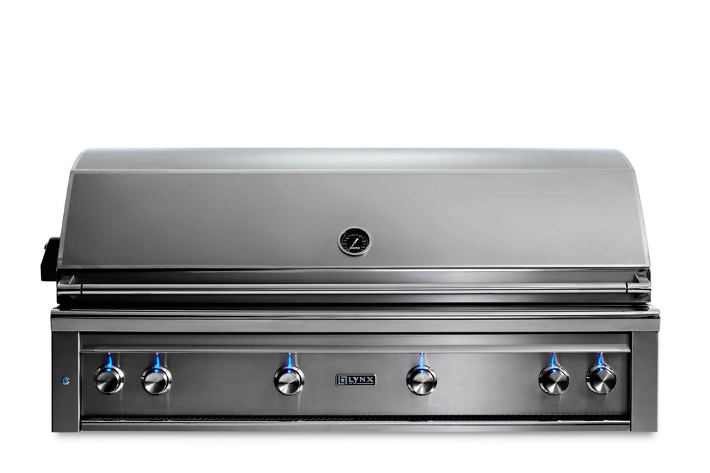 Lynx - 54” Professional Built-in Grill with 1 Trident Infrared Burner and 3 Ceramic Burners and Rotisserie