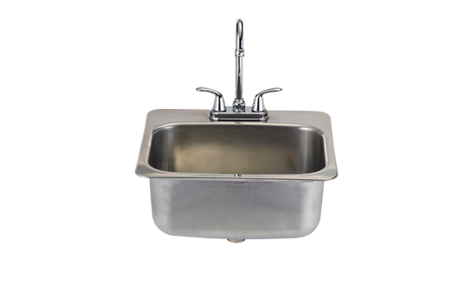 Bull -  Large Stainless Steel Sink with Faucet