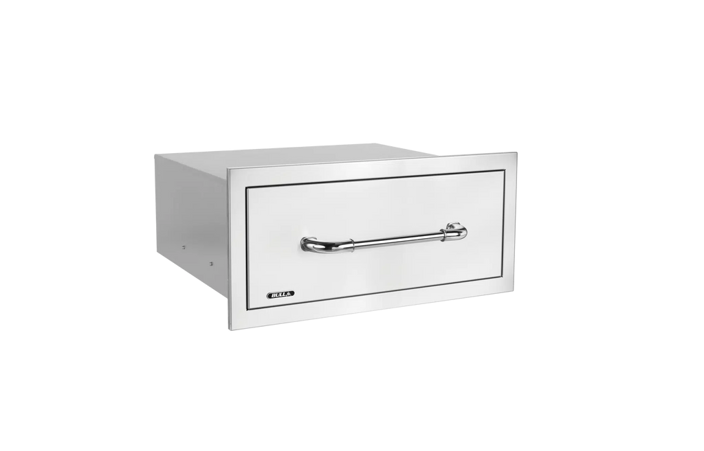 Bull - Large Single Stainless-Steel Drawer with Reveal