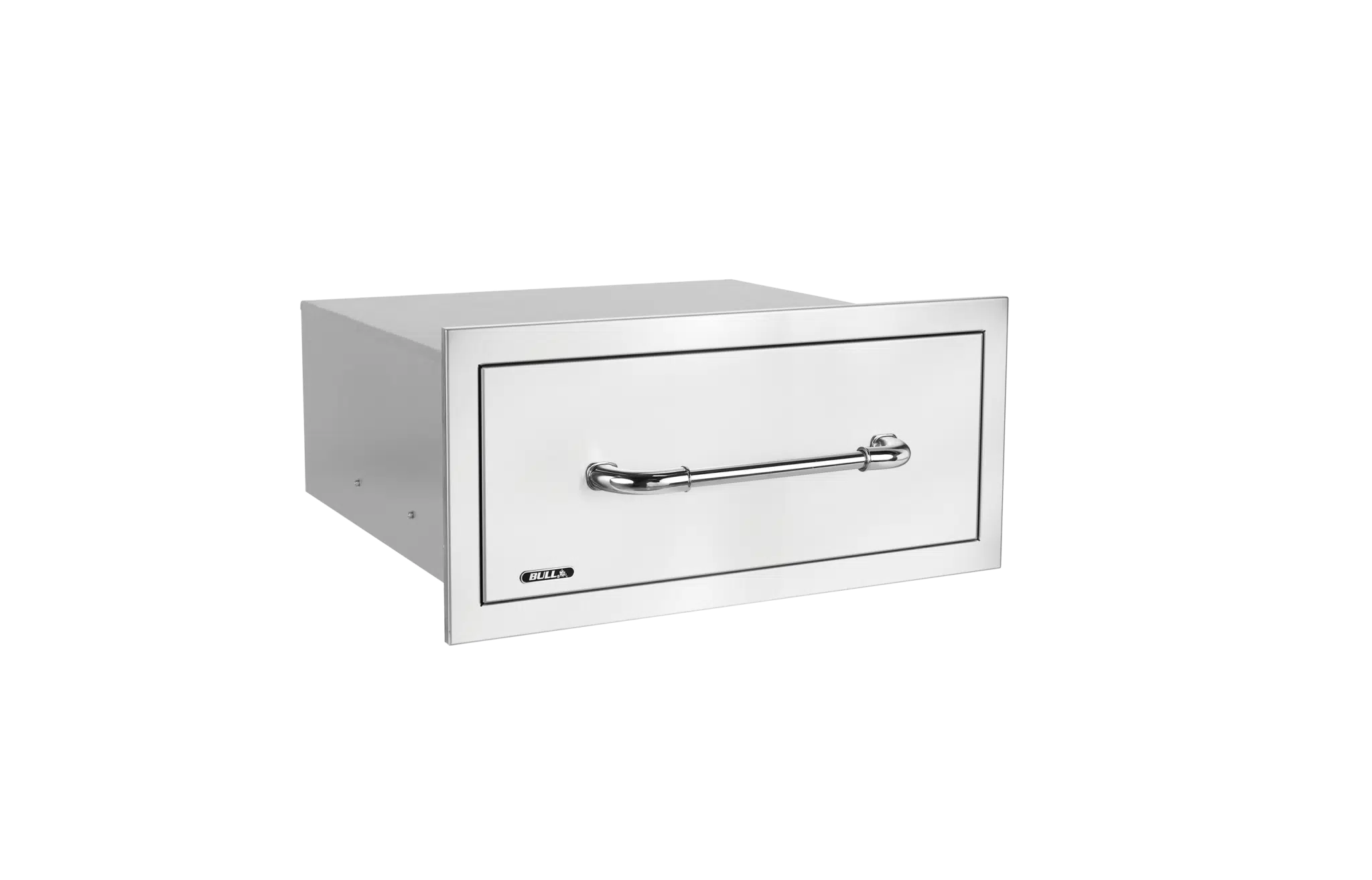 Bull - Large Single Stainless-Steel Drawer with Reveal