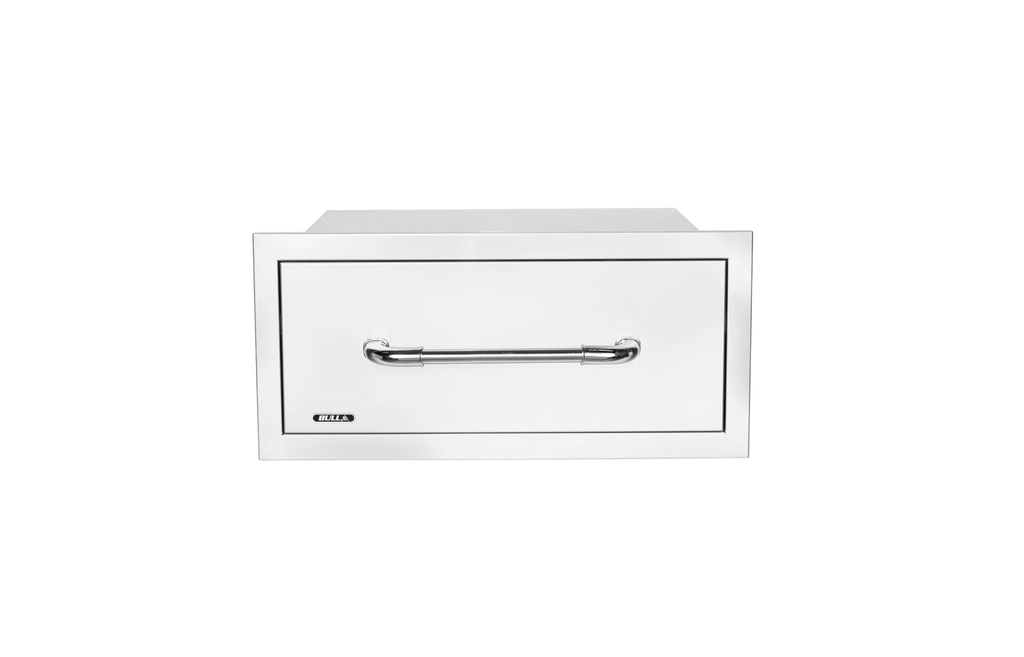 Bull - Large Single Stainless-Steel Drawer with Reveal
