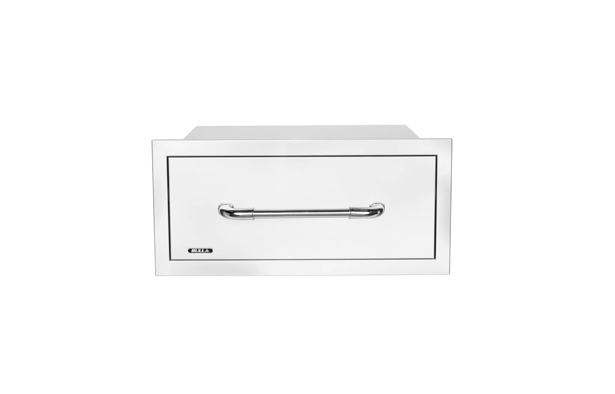 Bull - Large Single Stainless-Steel Drawer with Reveal