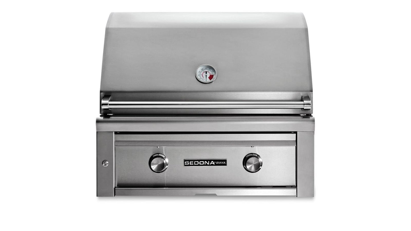 Lynx - 30" Sedona Built-In Grill With 1 Prosear Infrared Burner and 1 Stainless Steel Burner