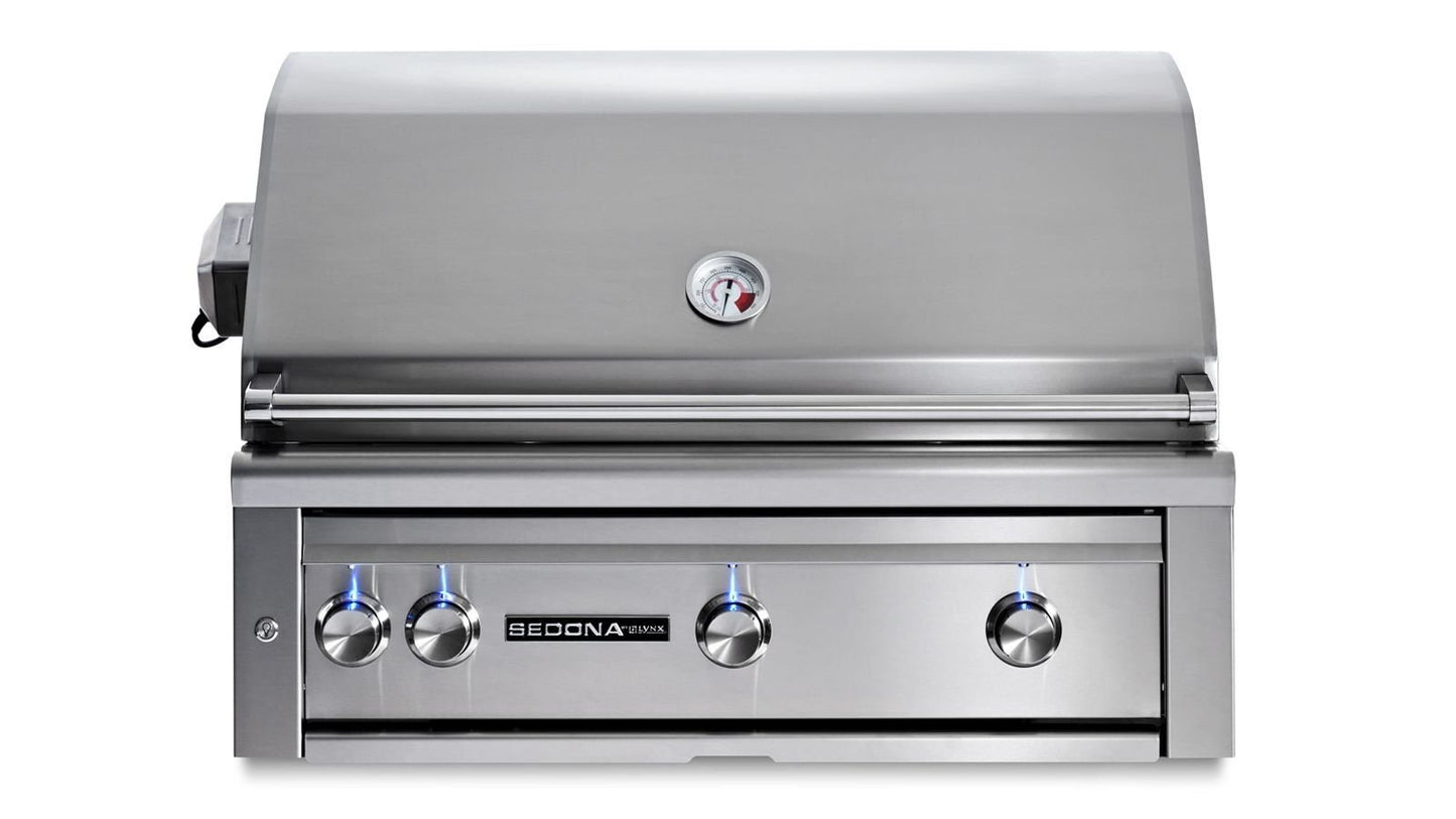 Lynx - 36" Sedona Built In Grill with Rotisserie, 1 ProSear Infrared  Burner And 2 Stainless Steel Burners w/ Insulated Jacket