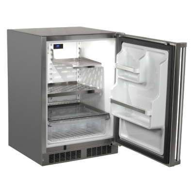 Marvel - 24" Outdoor Built-In Refrigerator With Door Storage And Maxstore Bin