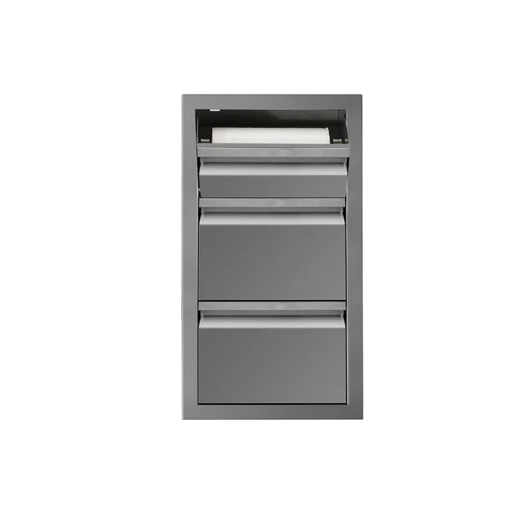Novo 17" Double Drawer - Paper Towel Holder Combo